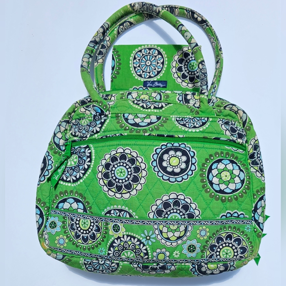 VERA BRADLEY Purse VINTAGE Green Cupcake Pocketbook Handbag - Picture 1 of 7